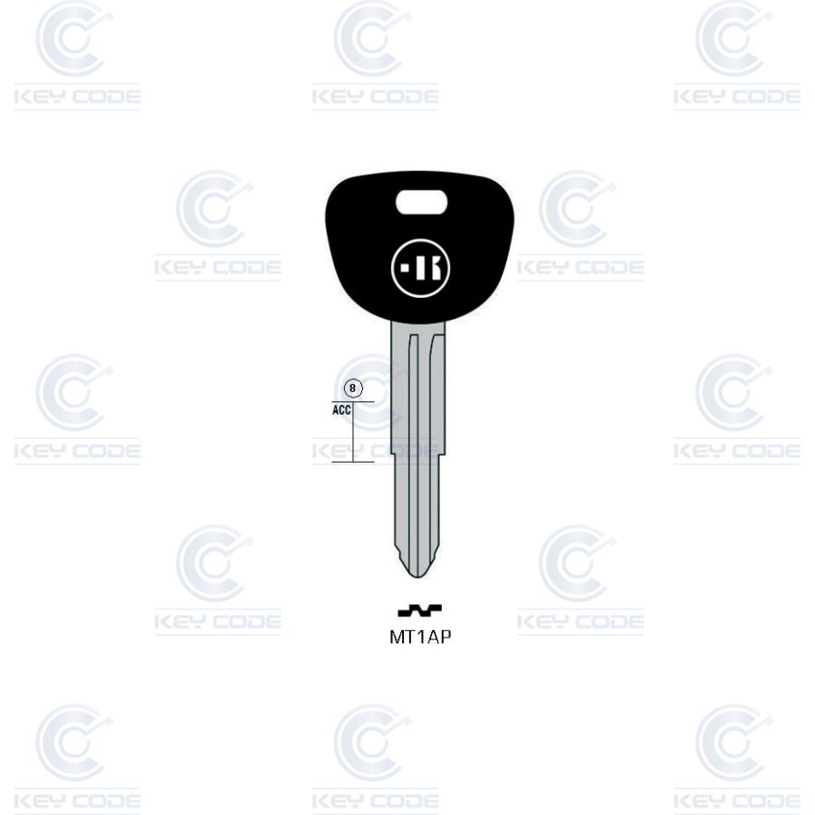 CLÉ KEYLINE MITSUBISHI MT1AP (MIT8AP, MIT-7P) 