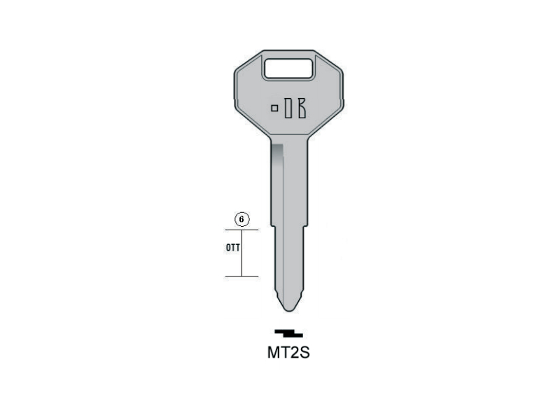 LLAVE KEYLINE PARA MITSUBISHI MT2S (MIT2, MIT-2D) 