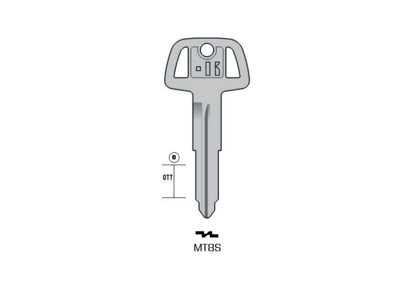 LLAVE KEYLINE PARA CAMION MITSUBISHI MT8S (MIT11R, MIT-14D) 
