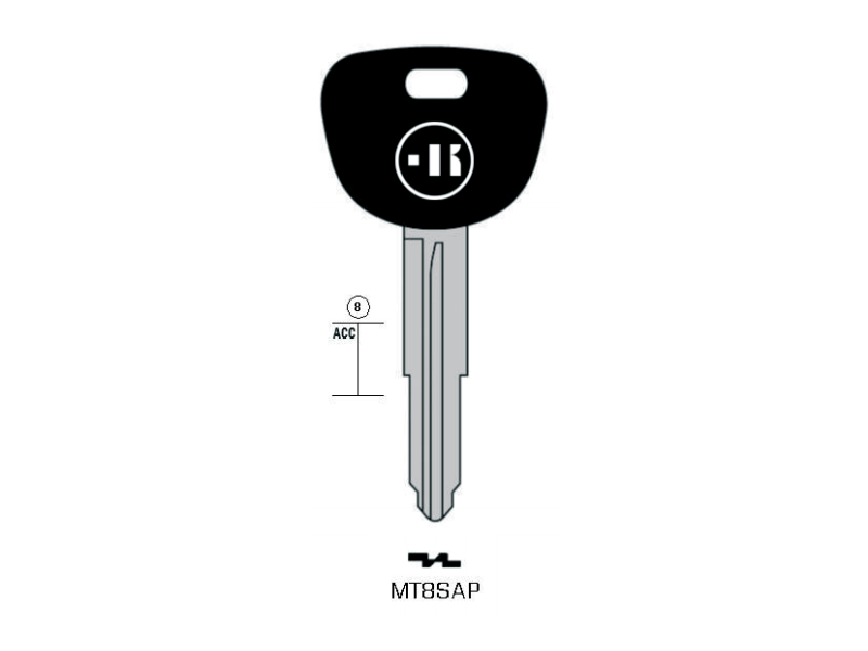 LLAVE KEYLINE MITSUBISHI MT8SAP (MIT11RAP, MIT-8DP) 
