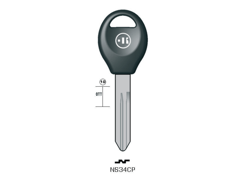 CLÉ KEYLINE NISSAN NS34CP (NSN14, DAT-15P3) 