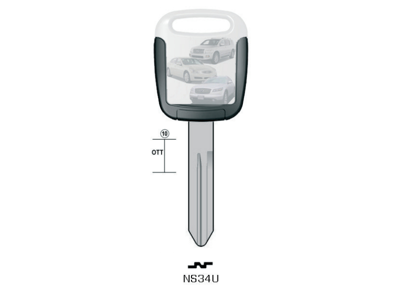 EBAUCHE KEYLINE NISSAN NS34U (NSN14, DAT-15)
