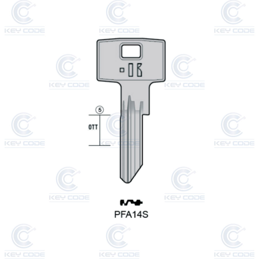 LLAVE KEYLINE PFAFFENHAIN PFA14S (PHF6, PFA-14D)