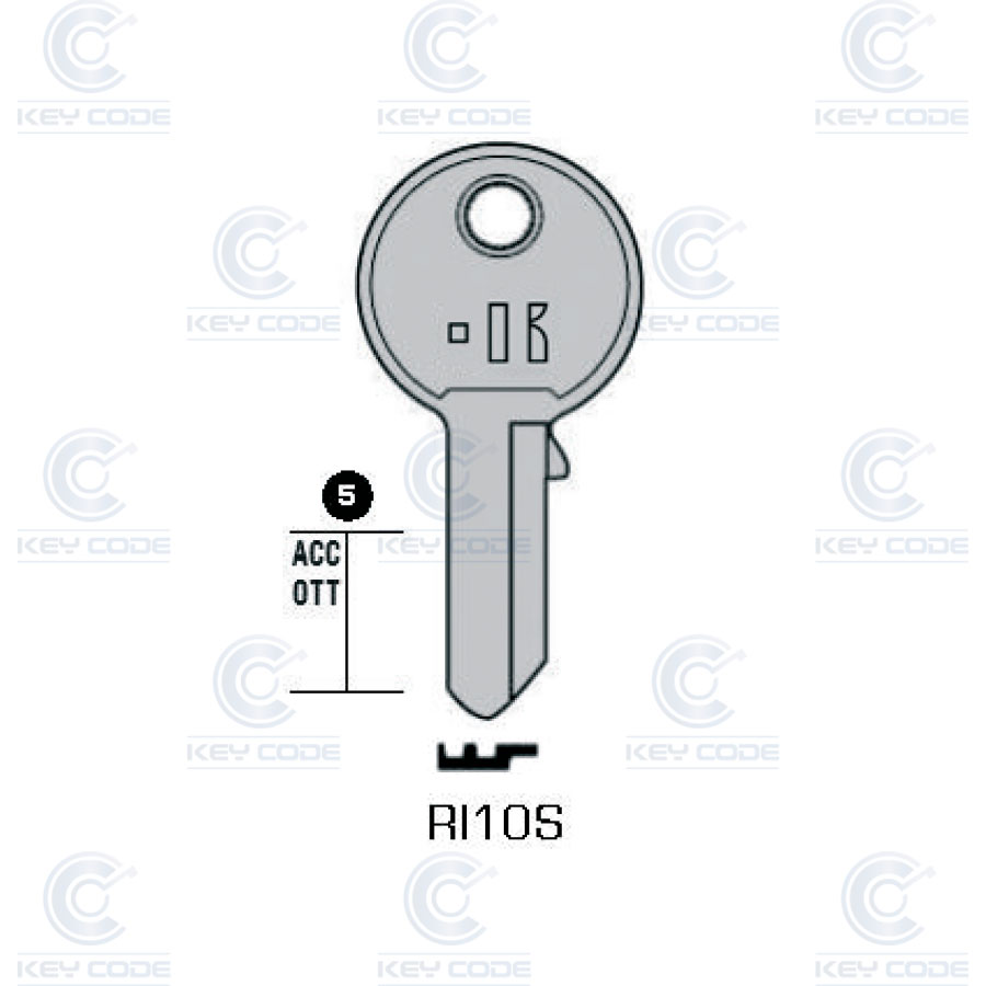 LLAVE KEYLINE RONIS RI10S (RO4R, RO-7I)