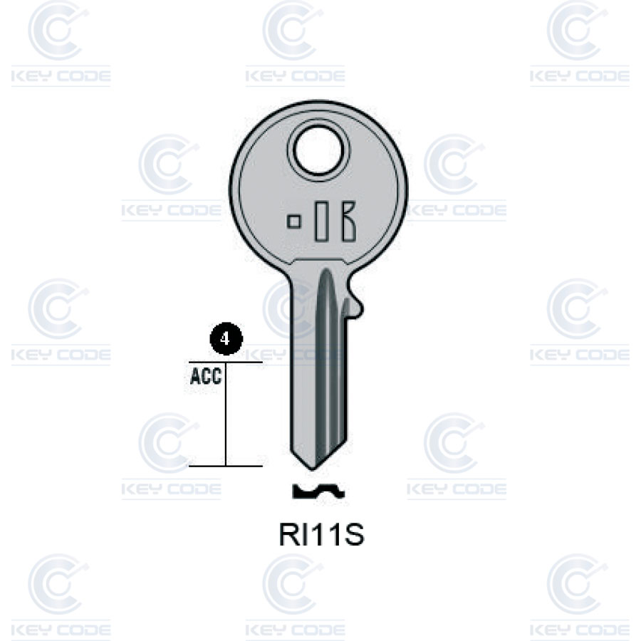 LLAVE KEYLINE RONIS RI11S (RO21R, RO-16I)
