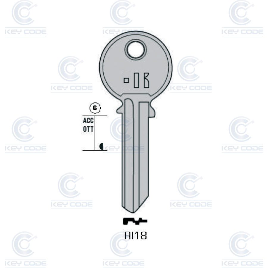 LLAVE KEYLINE RI18 (RO41, RO-29D)