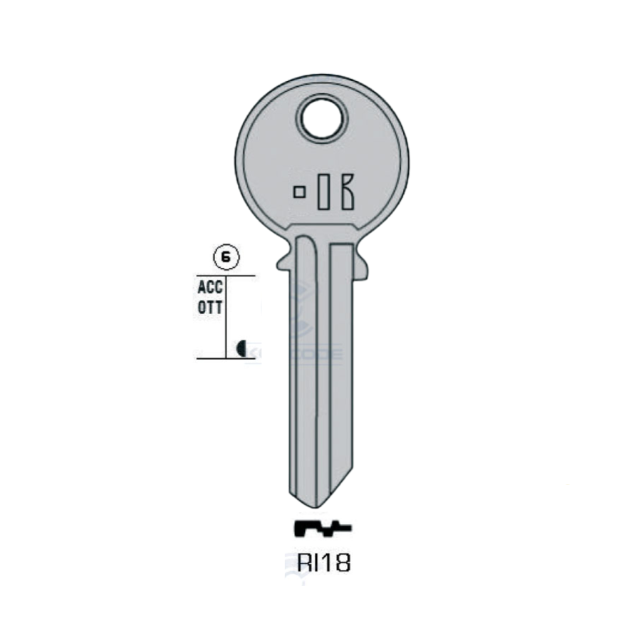 LLAVE KEYLINE RI18 (RO41, RO-29D)