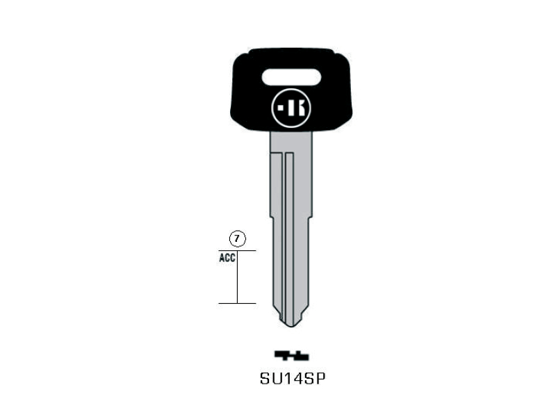 CLÉ KEYLINE MOTO SUZUKI SU14SP (SZ10RP, SUZU-11DP)