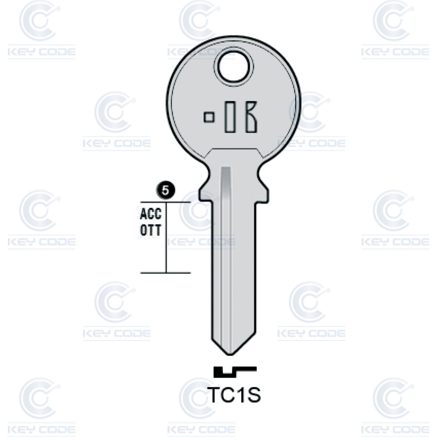 LLAVE KEYLINE TRI CIRCLE TC1S (TL4R, TRI-8I)