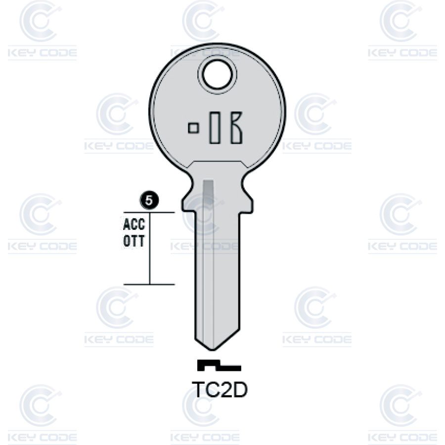 LLAVE KEYLINE TRI CIRCLE TC2D (TL7, TRI-6D)