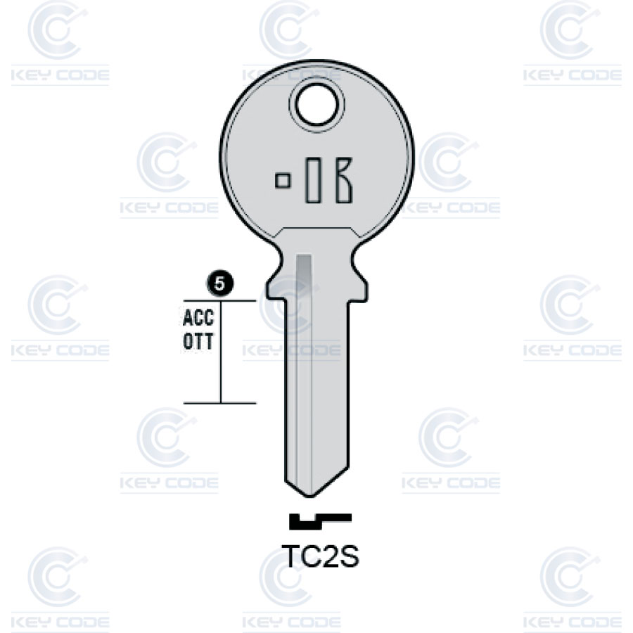 LLAVE KEYLINE TRI CIRCLE TC2S (TL7R, TRI-6I)