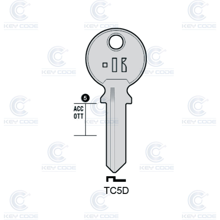 LLAVE KEYLINE TC5D (TL1, TRI-7D)