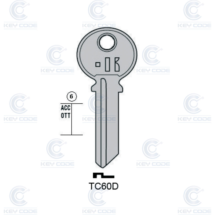 LLAVE KEYLINE TC60D (TL2, TRI-10D)