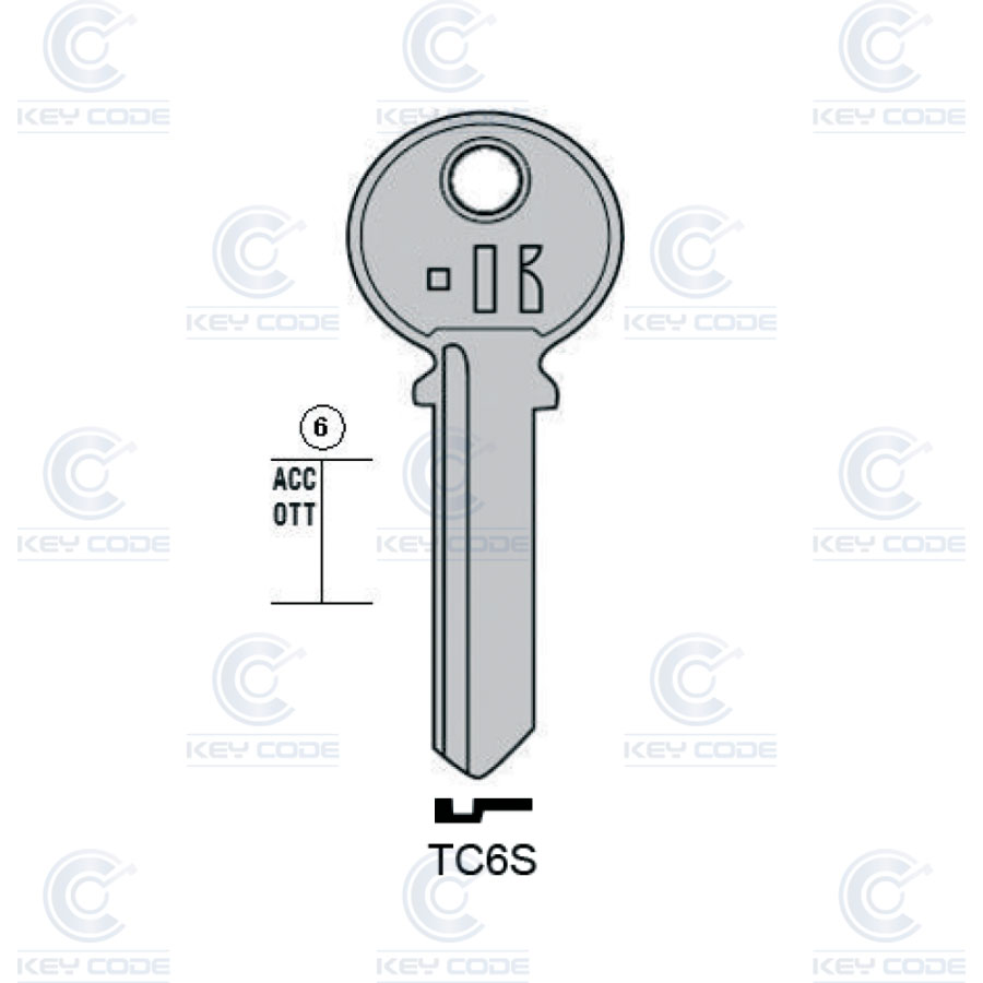 LLAVE KEYLINE TC6S (TL8R, TRI-12I)