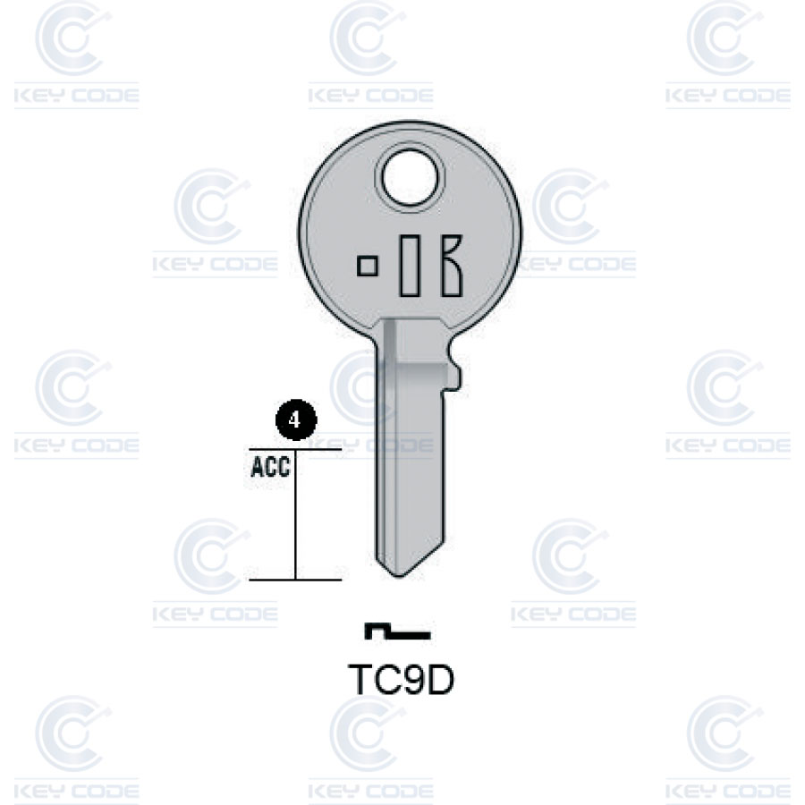 LLAVE KEYLINE TRI CIRCLE TC9D (TL9, TRI-3D)