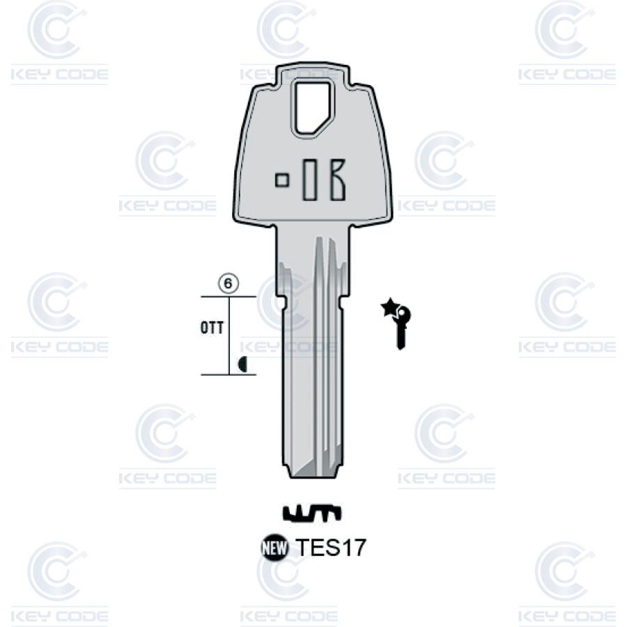 LLAVE KEYLINE TES17 (TE19, TE-T62)