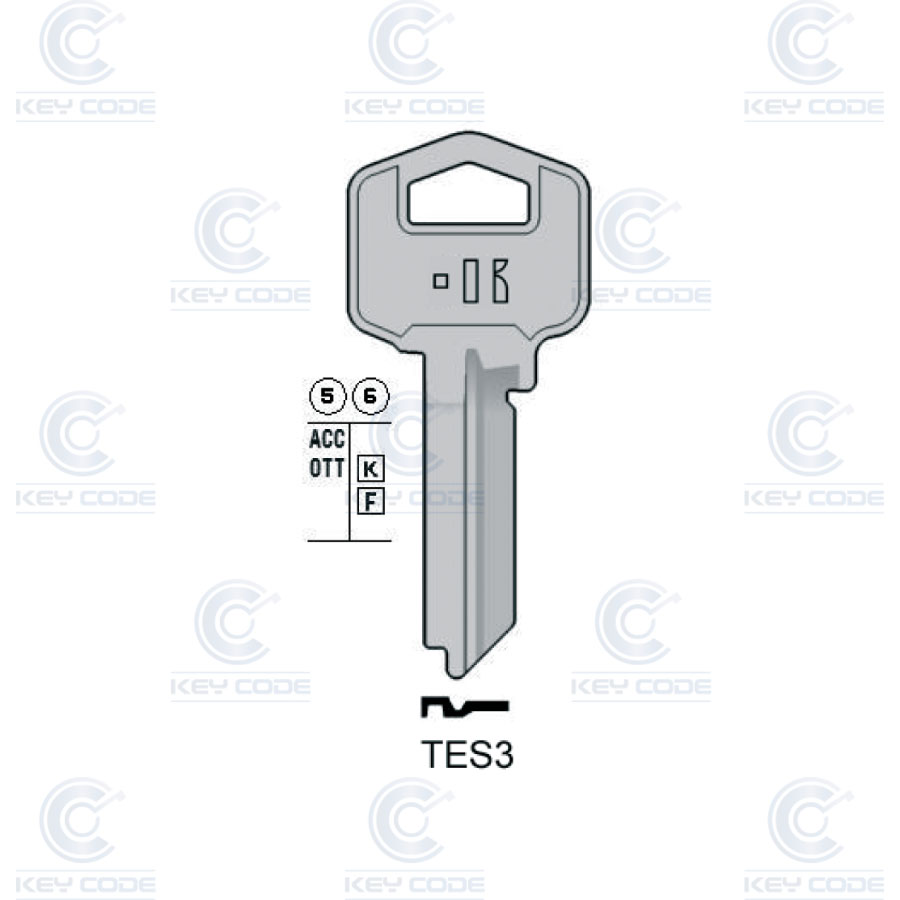 LLAVE KEYLINE TESA TES3 (TE3, TE-7D)