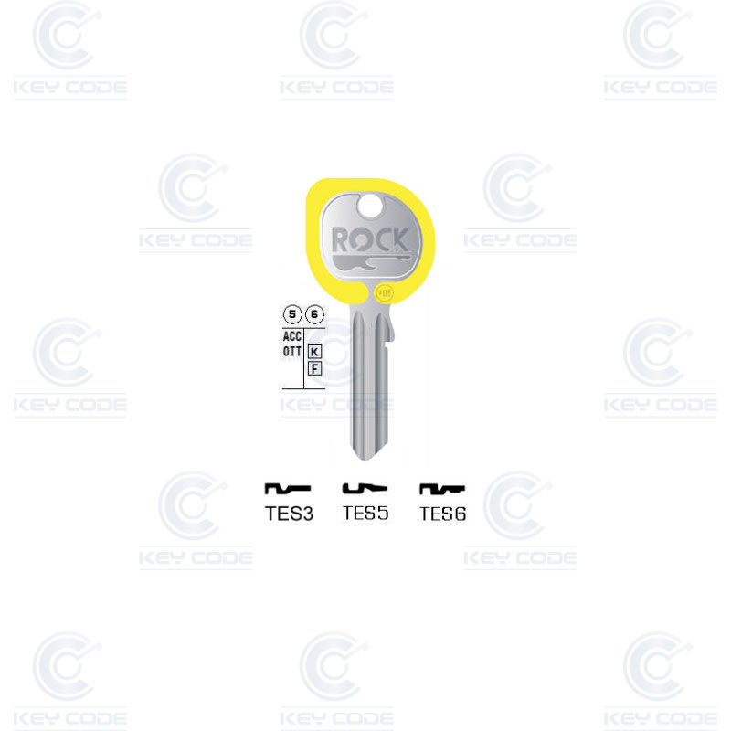 CLE KEYLINE TESA TES5 ROCK (TE2, TE-8I) JAUNE