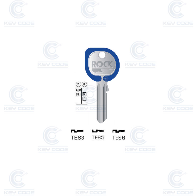 CLE KEYLINE TESA TES5 ROCK (TE2, TE-8I) BLEU FONCÉ