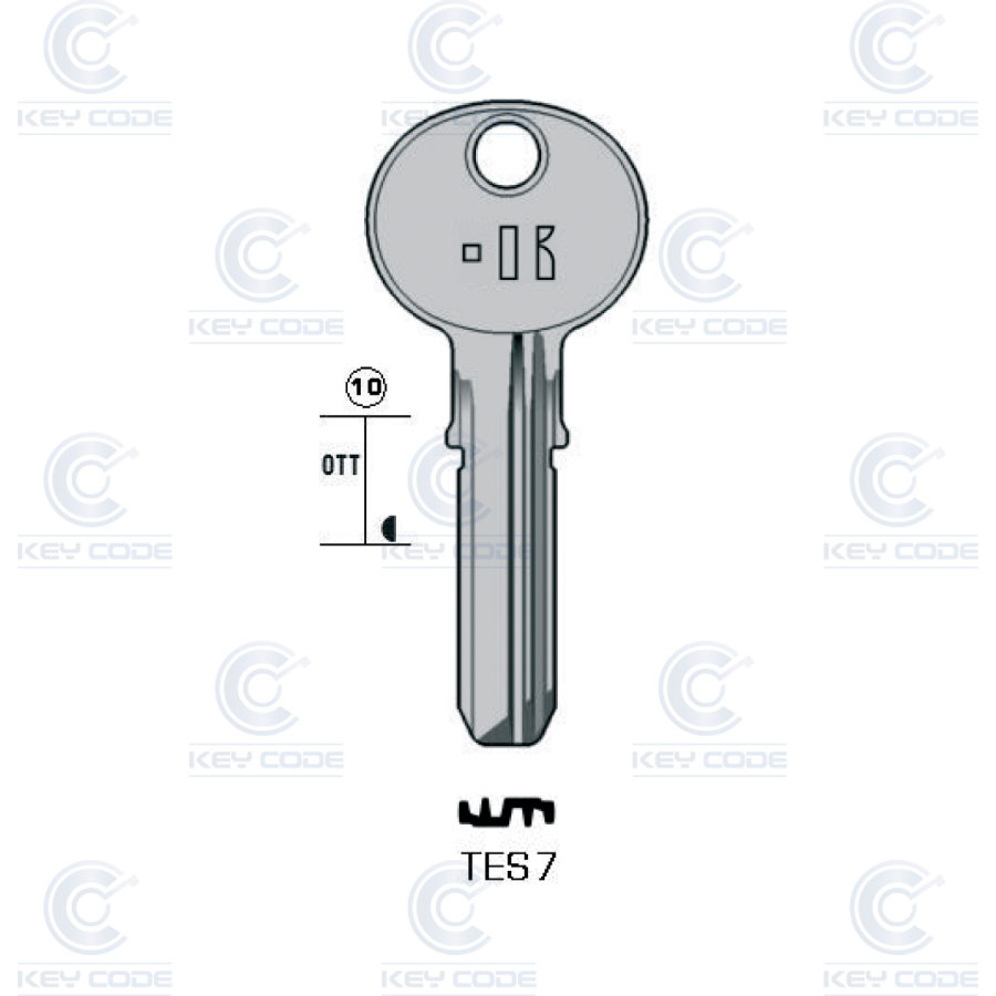 LLAVE KEYLINE TES7 (TE7, TE-T60)