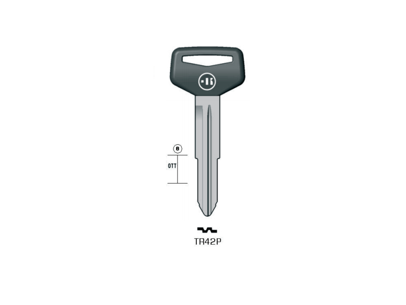LLAVE KEYLINE TOYOTA HILUX TR42P (TOY38RP, TOYO-9P)