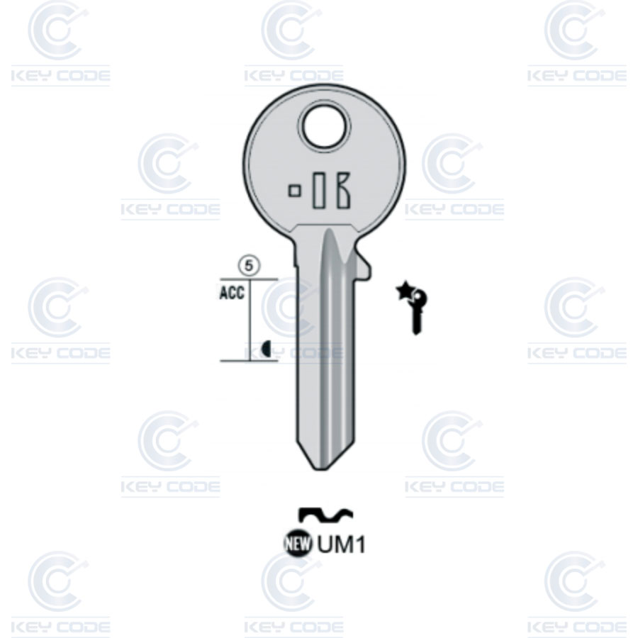 LLAVE KEYLINE UCEM UM1 (UC11, UCEM-1D) 