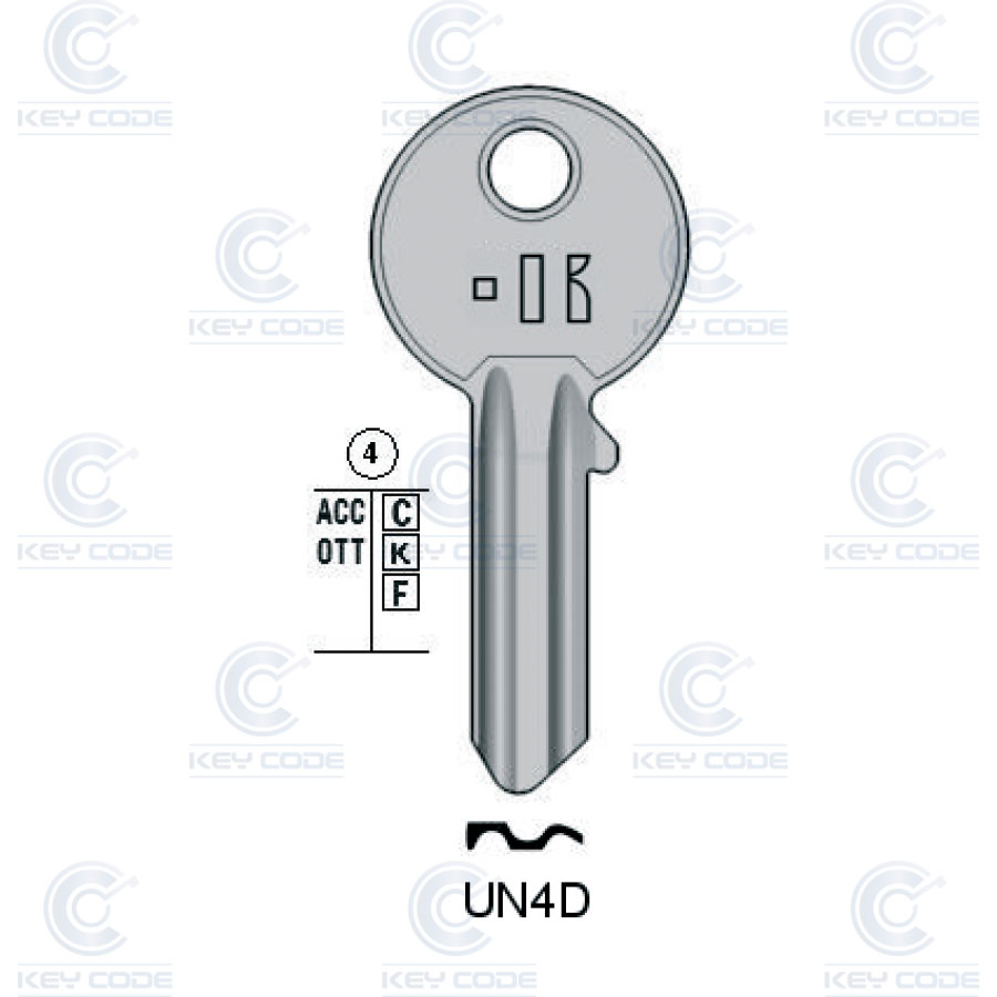 CLE UNIVERSELLE KEYLINE UN4D (UL052, U-4D)