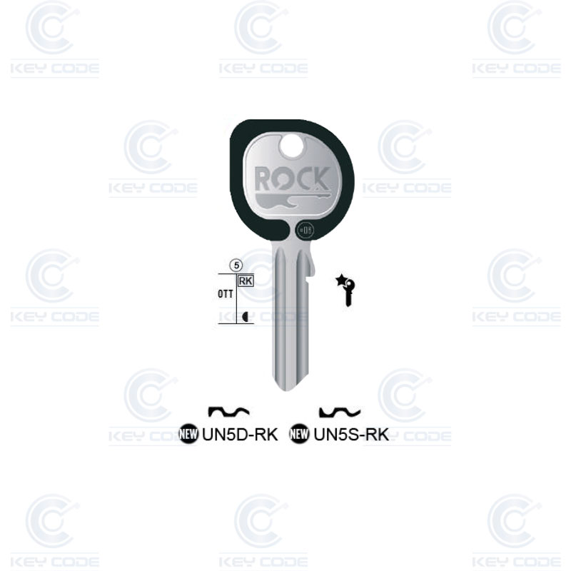 LLAVE UNIVERSAL KEYLINE UN5D ROCK (UL050DZ, U-5D) NEGRO