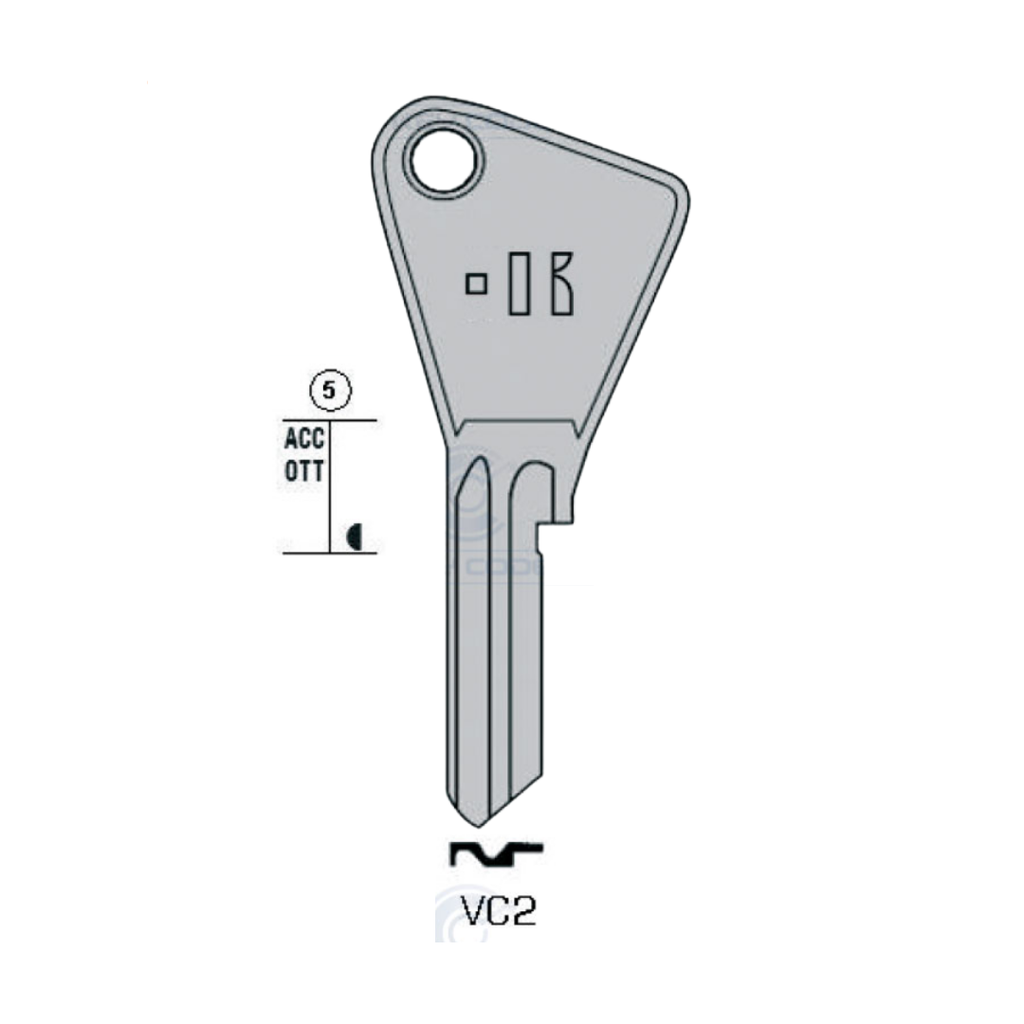 LLAVE KEYLINE VC2 (VAC2, VA-8D)