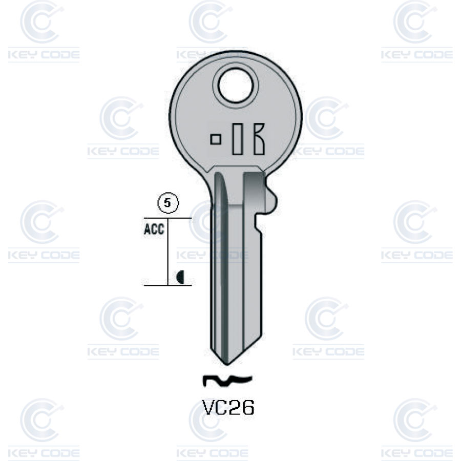 LLAVE KEYLINE VC26 (VAC151, VA-75D)