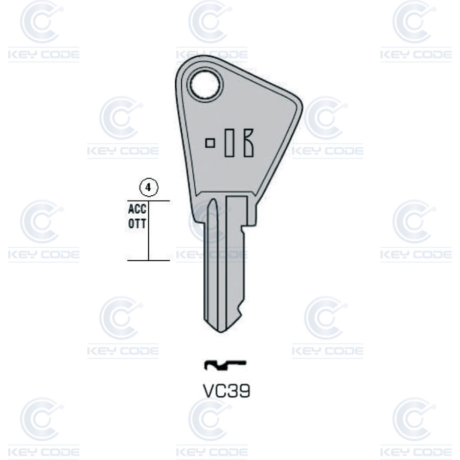 LLAVE KEYLINE VACHETTE VC39 (VAC61, VA-14D)