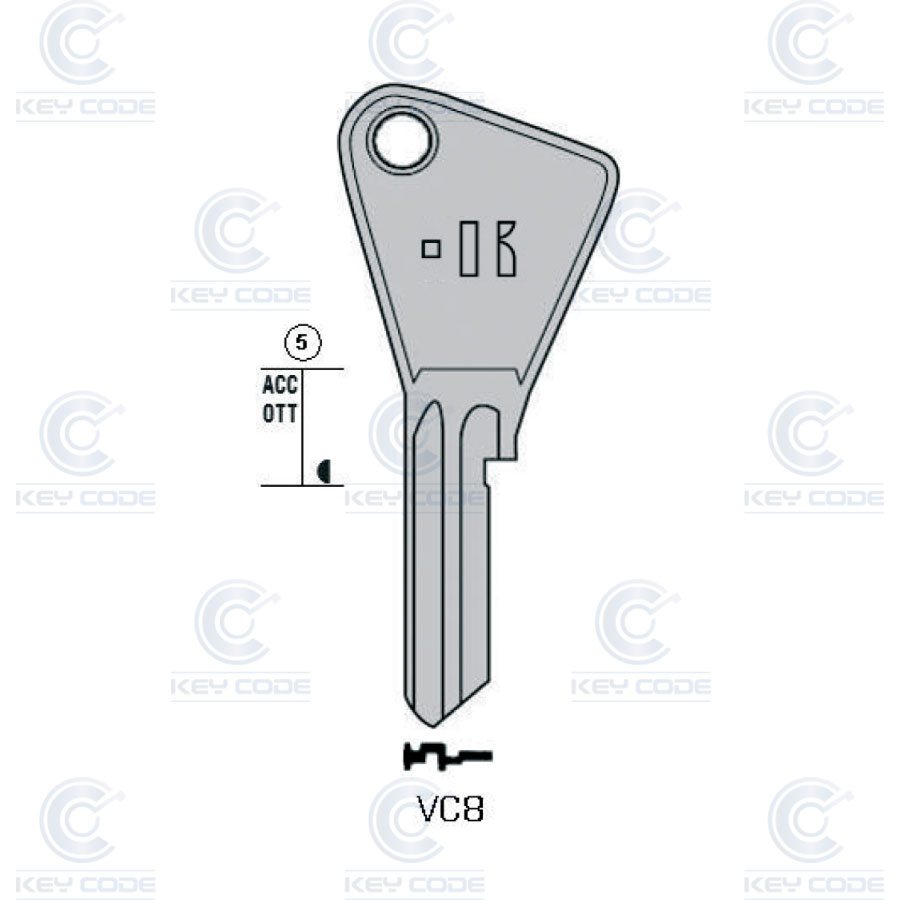 LLAVE KEYLINE VC8 (VAC48, VA-36)