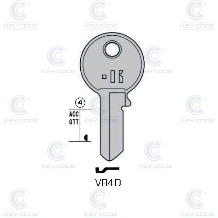 LLAVE KEYLINE VR4D (VI082, VI-4I)