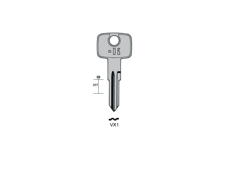 LLAVE KEYLINE OPEL VX1 (HU46, OP-S) 