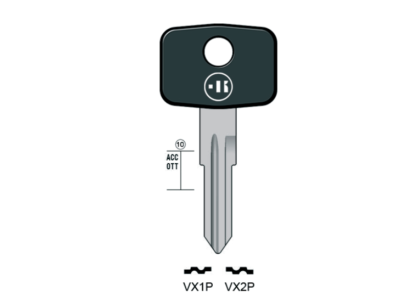 LLAVE KEYLINE OPEL VX1P (HU46, OP-S) 