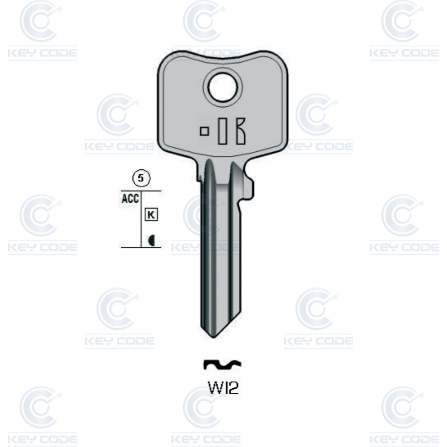 LLAVE KEYLINE WILKA WI2 (WK55, WIL-5D)