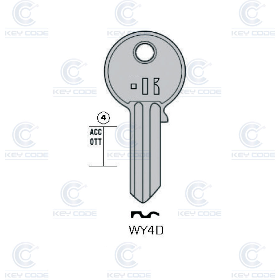 LLAVE KEYLINE WALLY WY4D (WA2, WA-4D)