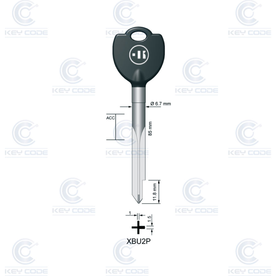 CLÉ KEYLINE XBU2P (XBW2, BUR-2X)