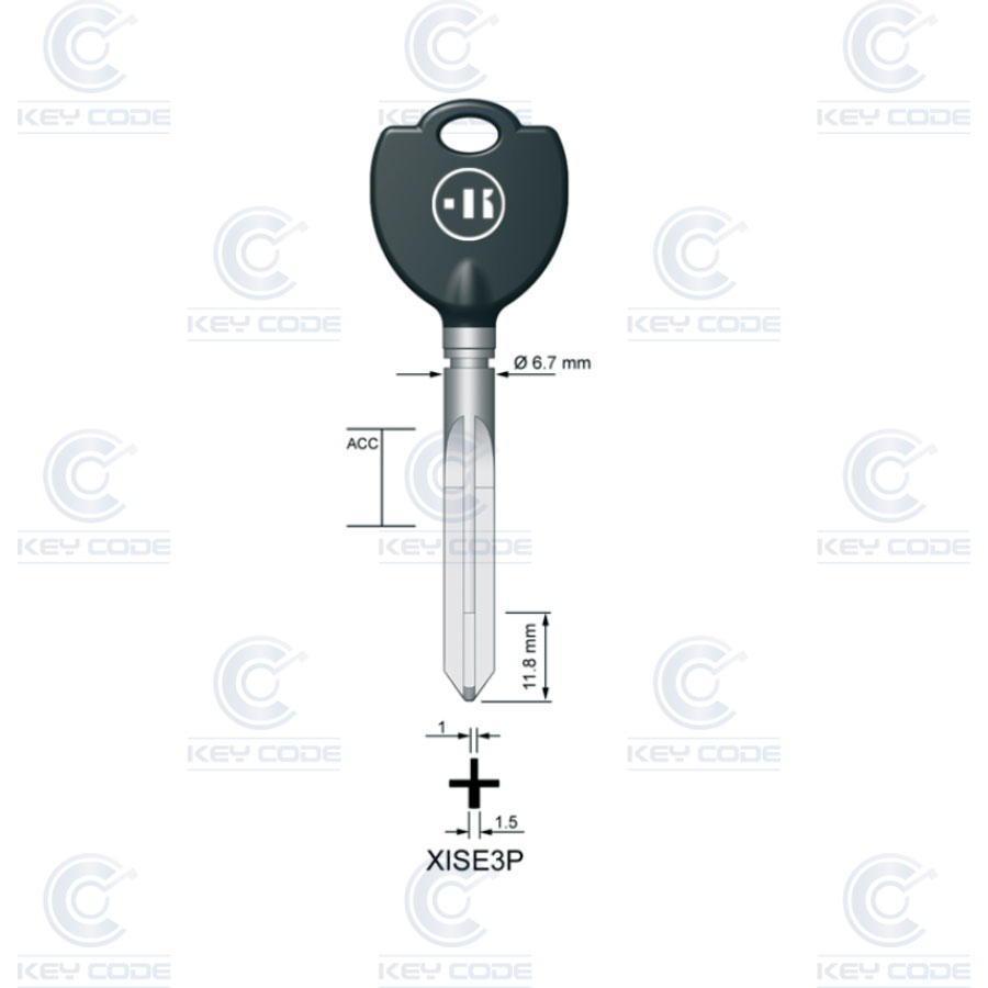 [KL-XISE3P] LLAVE KEYLINE ISEO XISE3P (XIE3)