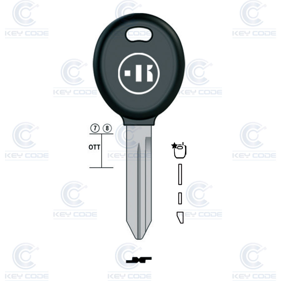 POD KEY CHRYSLER, PLYMOUTH Y159 (CY24, CHR-15PG)