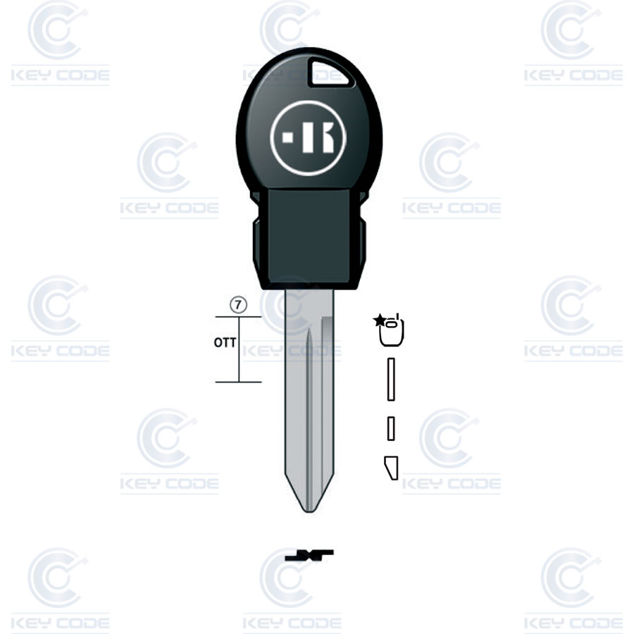 POD KEY CHRYSLER Y170 (CHR-15P1)