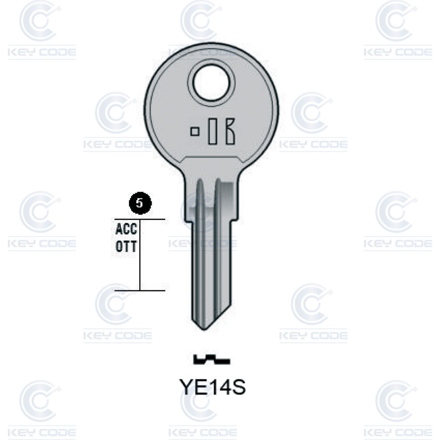 LLAVE KEYLINE YALE YE14S (YA18R, YA-27) 