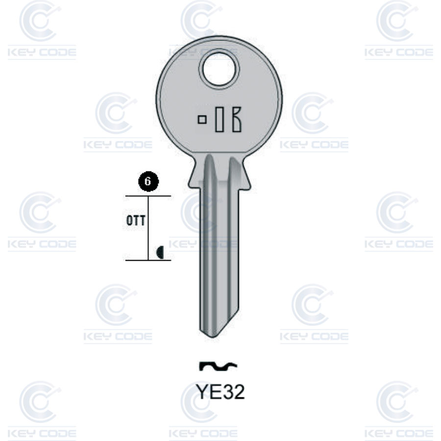 LLAVE KEYLINE YE32 (YA32, YA-25D) 