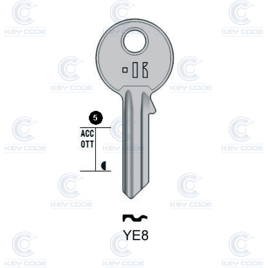 LLAVE KEYLINE YE8 (YA3, BK-2D) 