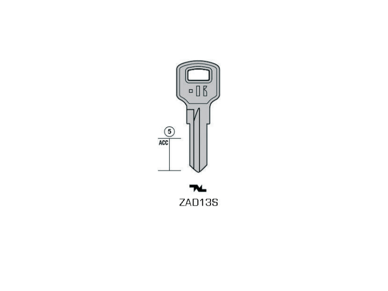 CLÉ KEYLINE POUR MOTO ZADI, APRILIA ZAD13S (ZD13R, ZA-3D)