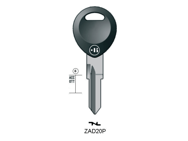 LLAVE PARA MOTO ZADI KEYLINE ZAD20P (ZD24R, ZA-9P1)