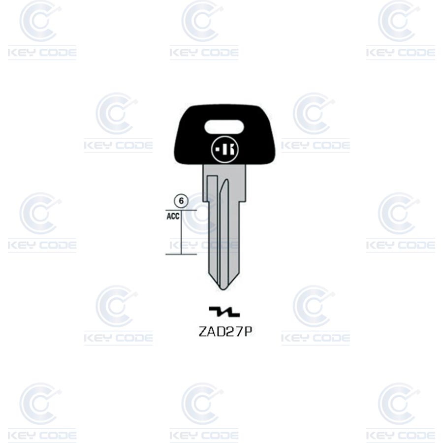 LLAVE PARA MOTO GILERA, PIAGGIO KEYLINE ZAD27P (ZD17RAP, ZA-7DP)