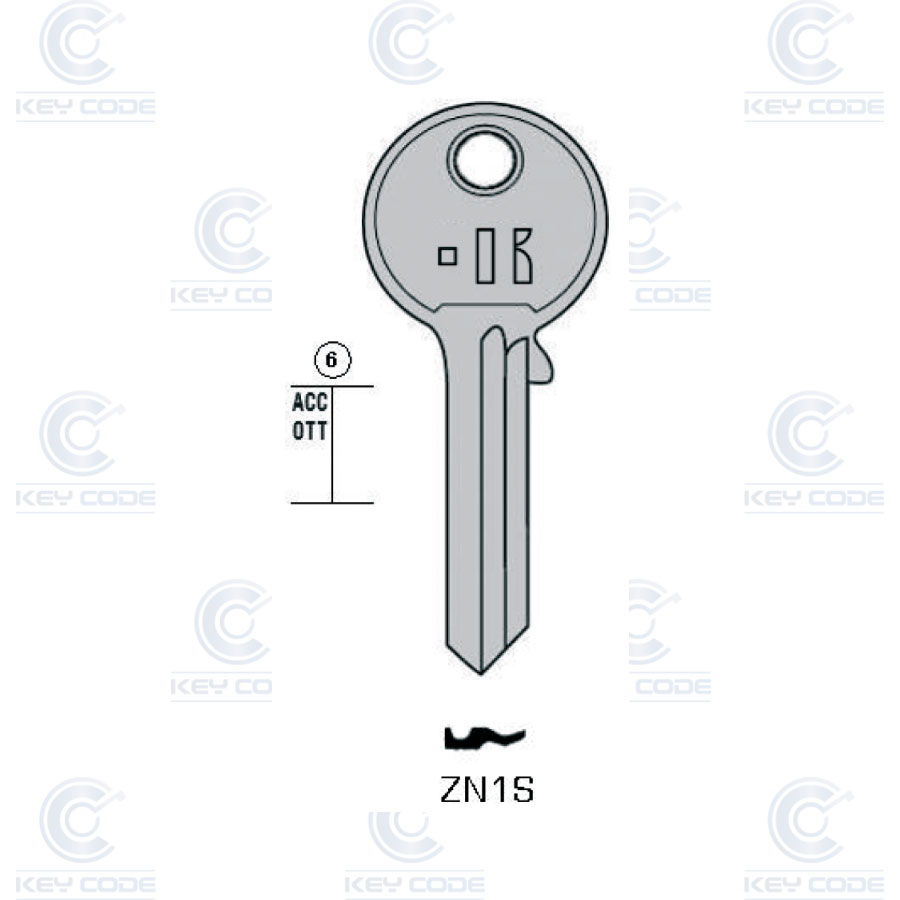 LLAVE KEYLINE ZENICA ZN1S (CA13, CA-12I)