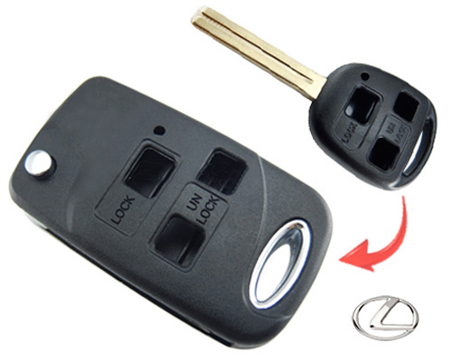 [LE48CS3B-V] CARCASA CONVERTIBLE LEXUS 3 BOTONES (TOY48)