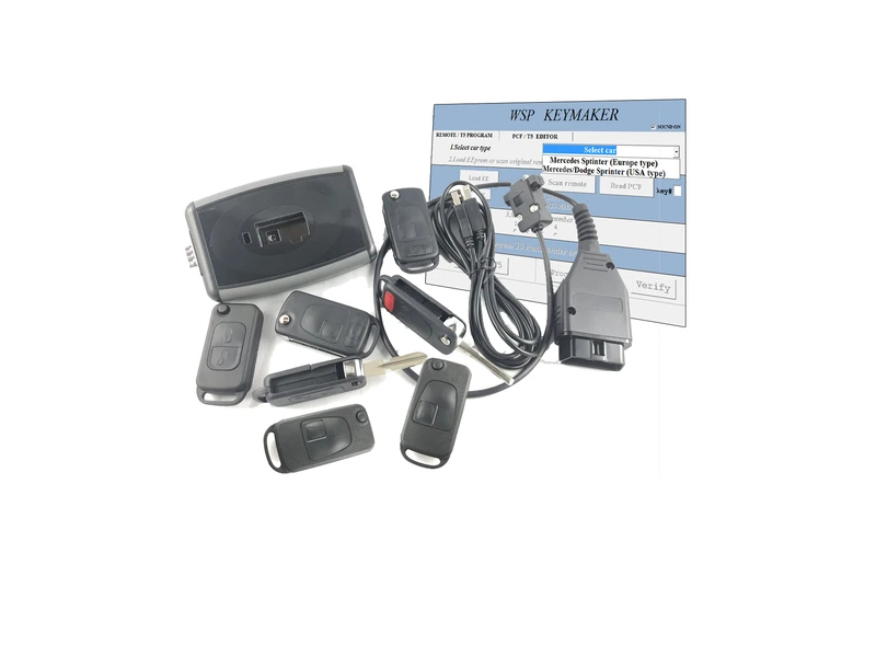 EQUIPO DE PROGRAMACIÓN DE MANDOS MERCEDES MBE REMOTE KEYMAKER (KR55 + WSP) 